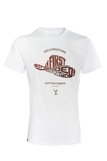 Foto 7 | Playera Yellowstone Sombrero Blanca
