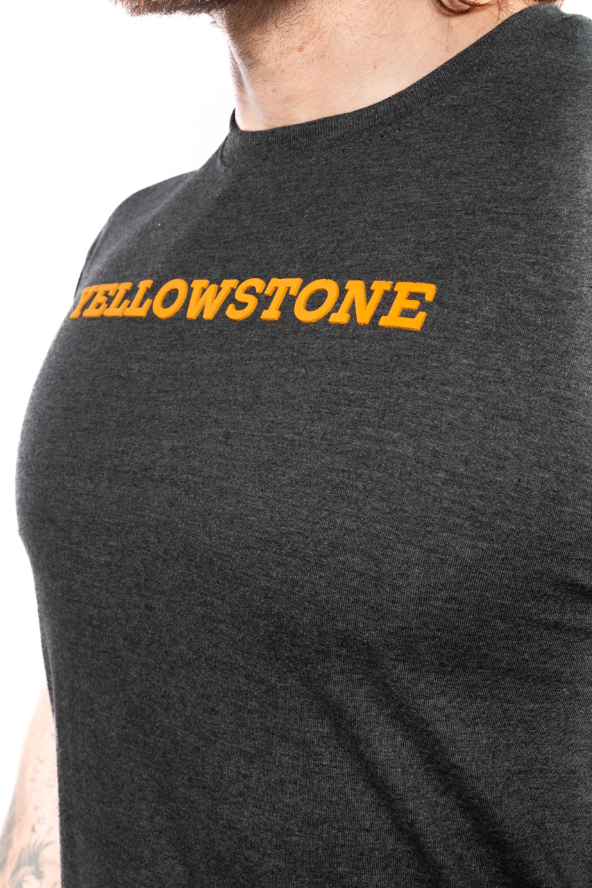 Foto 2 pulgar | Playera Yellowstone Gris Oxford