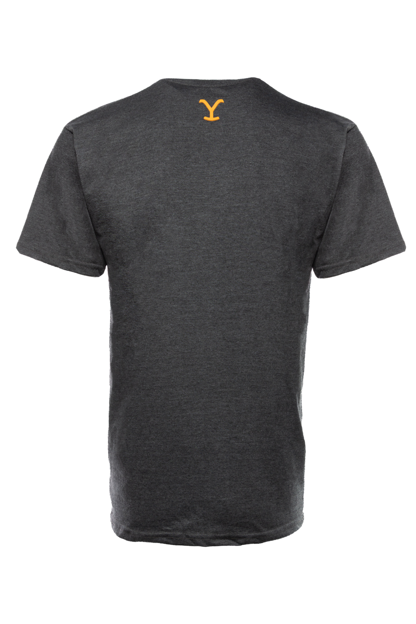 Foto 7 pulgar | Playera Yellowstone Gris Oxford