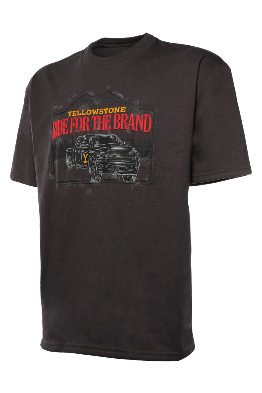 Foto 3 | Playera Yellowstone Truck Gris Oxford