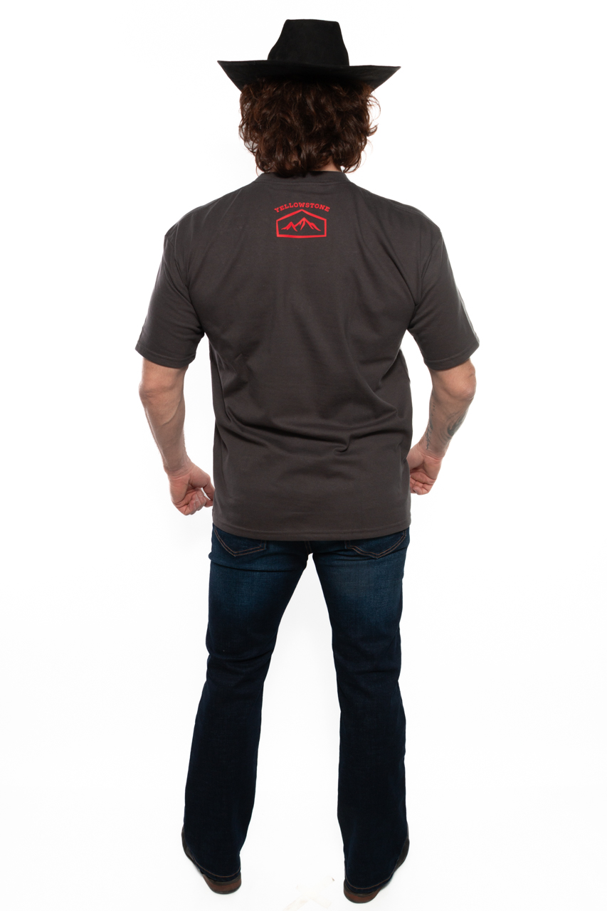 Foto 7 | Playera Yellowstone Truck Gris Oxford