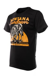 Foto 2 | Playera Yellowstone Lobo Montana Negra