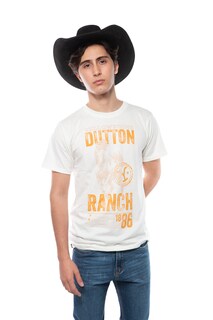 Foto 1 | Playera Yellowstone Caballo Hueso
