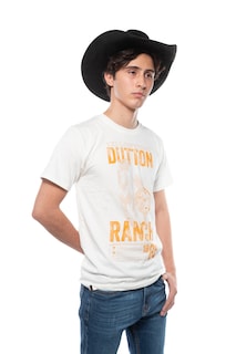 Foto 2 | Playera Yellowstone Caballo Hueso
