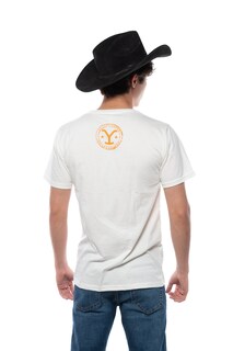 Foto 3 | Playera Yellowstone Caballo Hueso