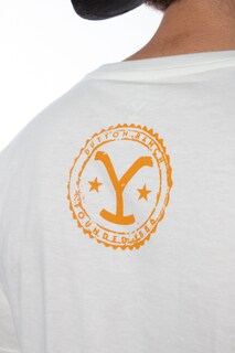 Foto 4 | Playera Yellowstone Caballo Hueso