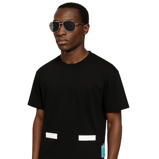Foto 2 | Playera Cuello Redondo Negra Off White para Hombre