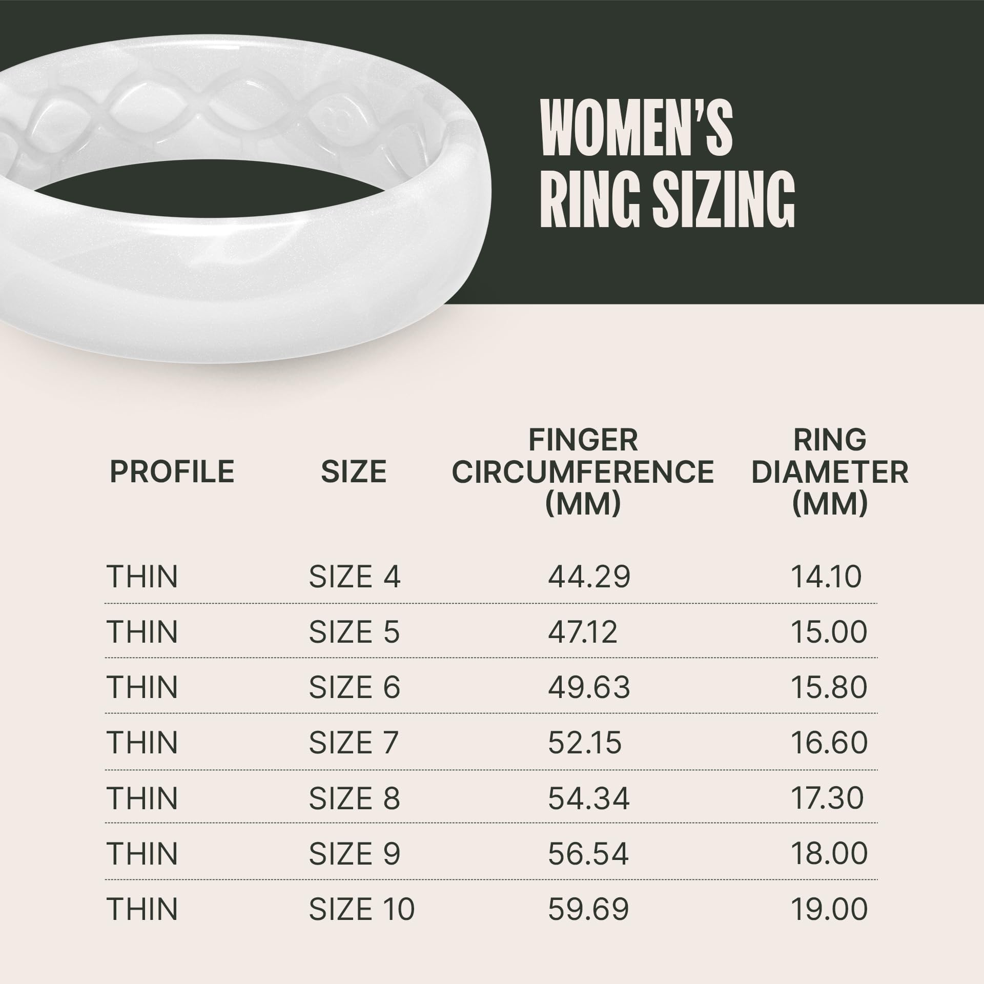 Foto 7 pulgar | Ring Groove Life, Perla Fina Metálica, Silicona, Talla 5, Para Mujer - Venta Internacional.