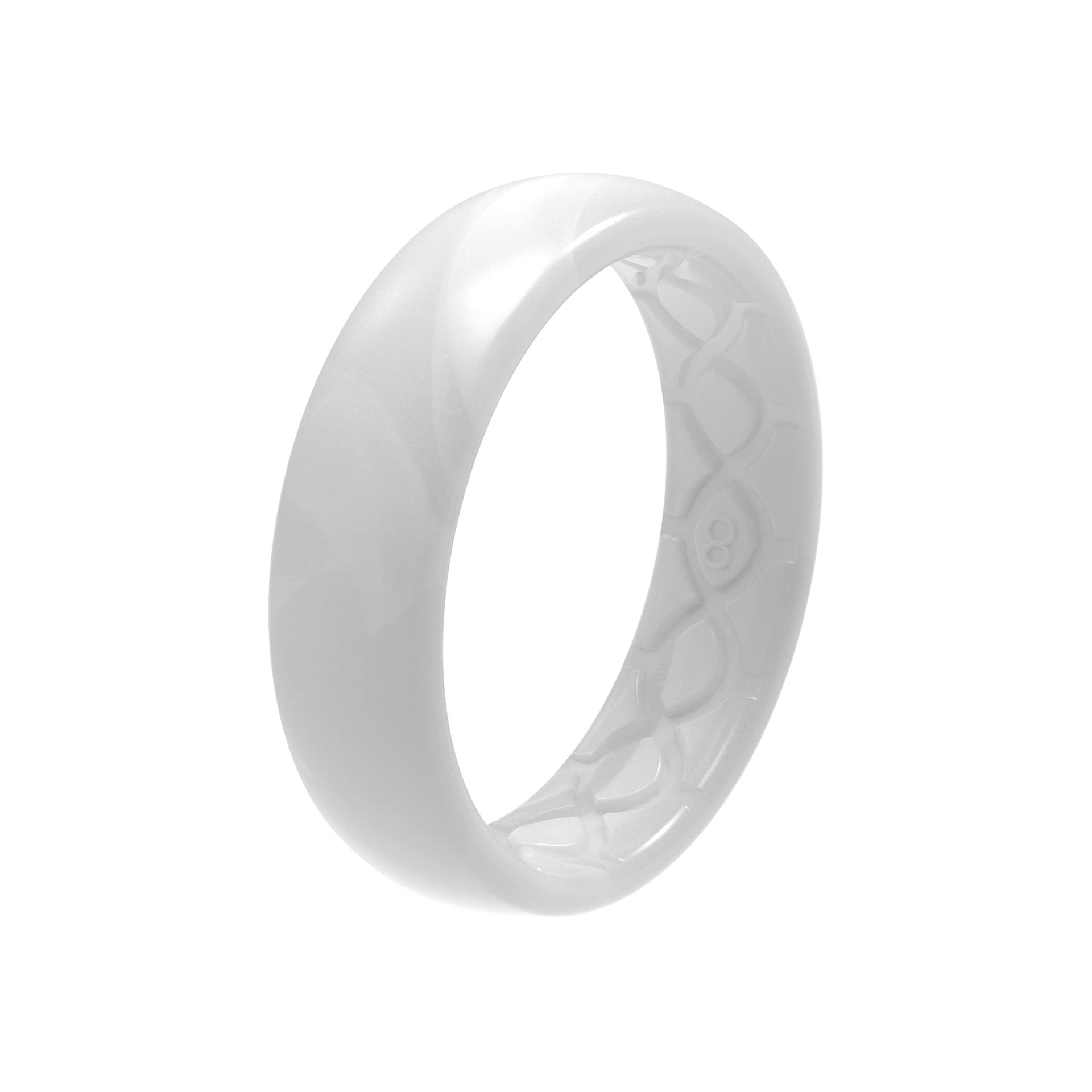 Foto 7 | Ring Groove Life, Perla Fina Metálica, Silicona, Talla 5, Para Mujer - Venta Internacional.