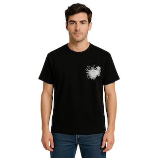 Foto 1 | Playera Off White Scratches Black
