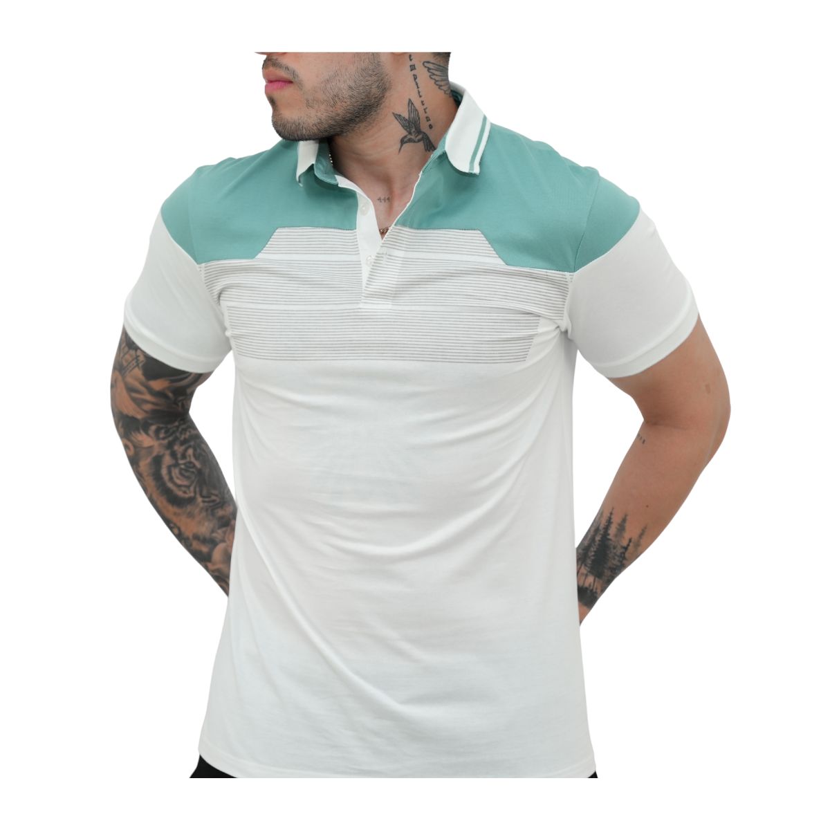 Foto 2 pulgar | Playera Platini Para Hombre Jps7838 Blanco