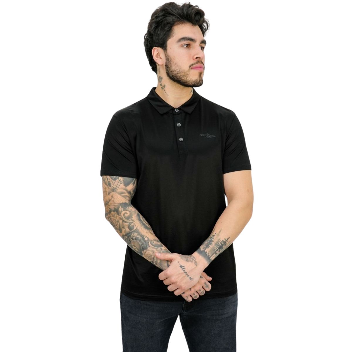 Foto 1 | Playera Barabas 3p02 Negra Para Hombre