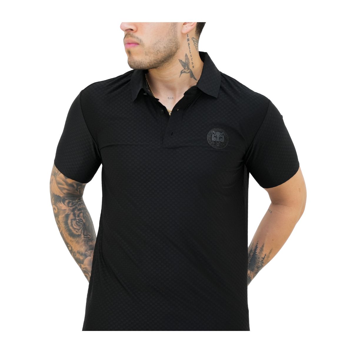 Foto 2 | Playera Platini Para Hombre Jps9777 Negro
