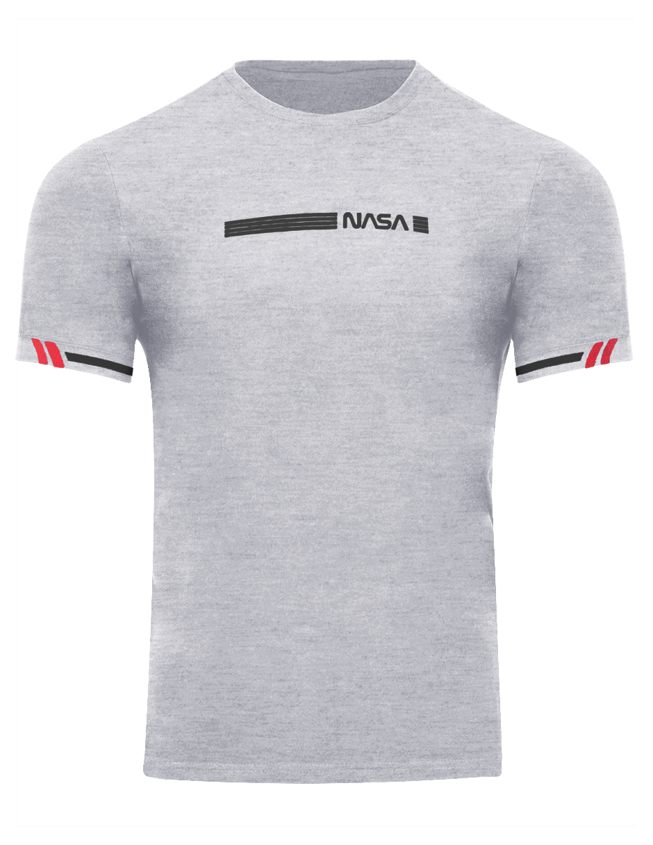 Foto 4 pulgar | Playera Casual Caballero Premium Estampada Gris Claro Roosevelt C350