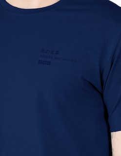 Foto 3 | Playera Basica Lisa Premium Caballero Cuello Redondo Azul Marino Roosevelt C344