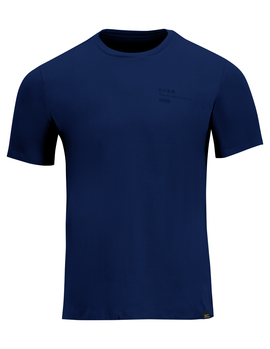 Foto 5 pulgar | Playera Basica Lisa Premium Caballero Cuello Redondo Azul Marino Roosevelt C344