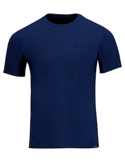 Foto 4 | Playera Basica Lisa Premium Caballero Cuello Redondo Azul Marino Roosevelt C344