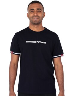 Foto 1 | Playera Casual Caballero Premium Estampada Negro Roosevelt C350