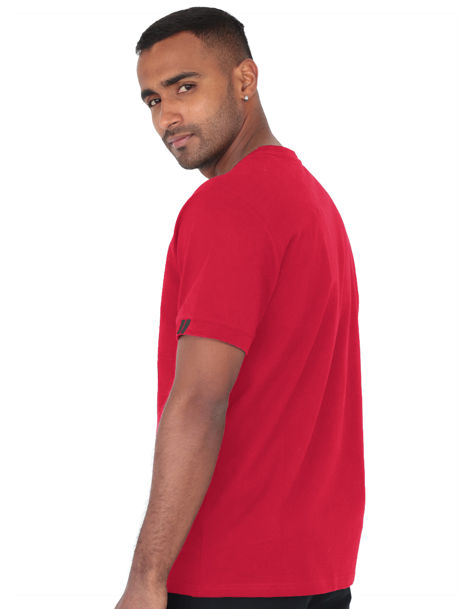 Foto 3 pulgar | Playera Casual Caballero Premium Estampada Rojo Roosevelt C350