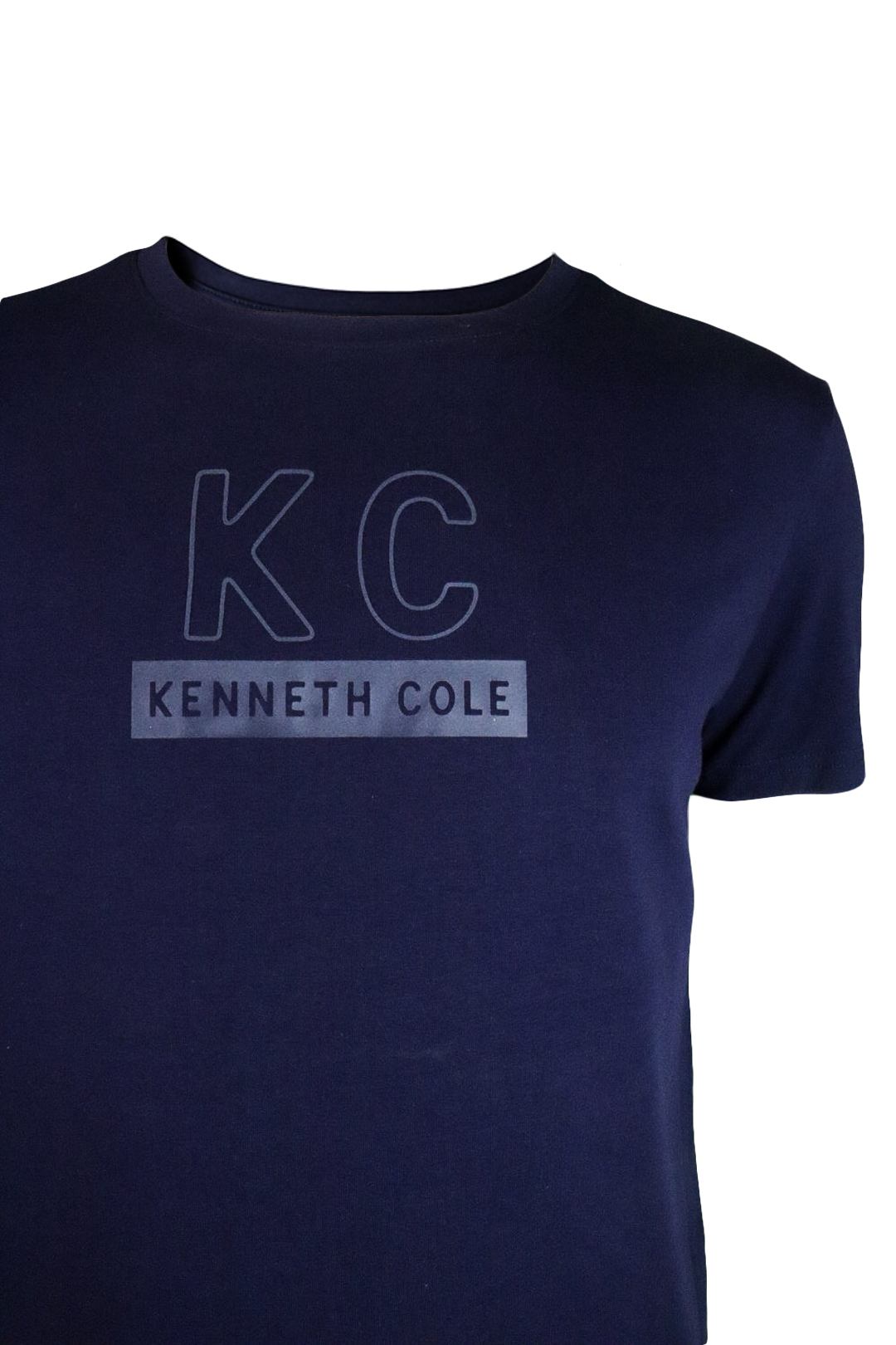 Foto 3 pulgar | Playera Kenneth Cole Kcpv25cam04  Hombre Azul Marino Algodón