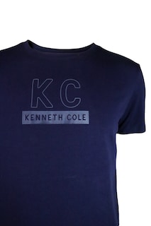 Foto 2 | Playera Kenneth Cole Kcpv25cam04 Hombre Azul Marino Algodón