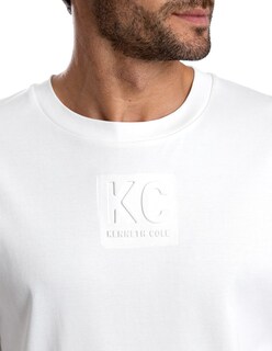 Foto 3 | Playera Kenneth Cole Kcpv25cam19 Hombre Blanco Algodón Casual