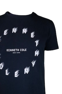 Foto 2 | Playera Kenneth Cole Hombre Kcpv25cam15 Azul Marino Algodón Casual