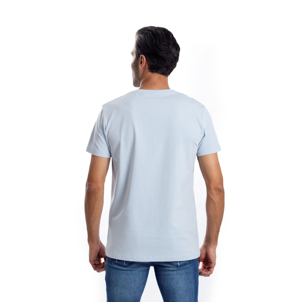 Foto 4 | Playera Hombre Kenneth Cole Kcpv25cam18 Azul Claro Algodón Casual