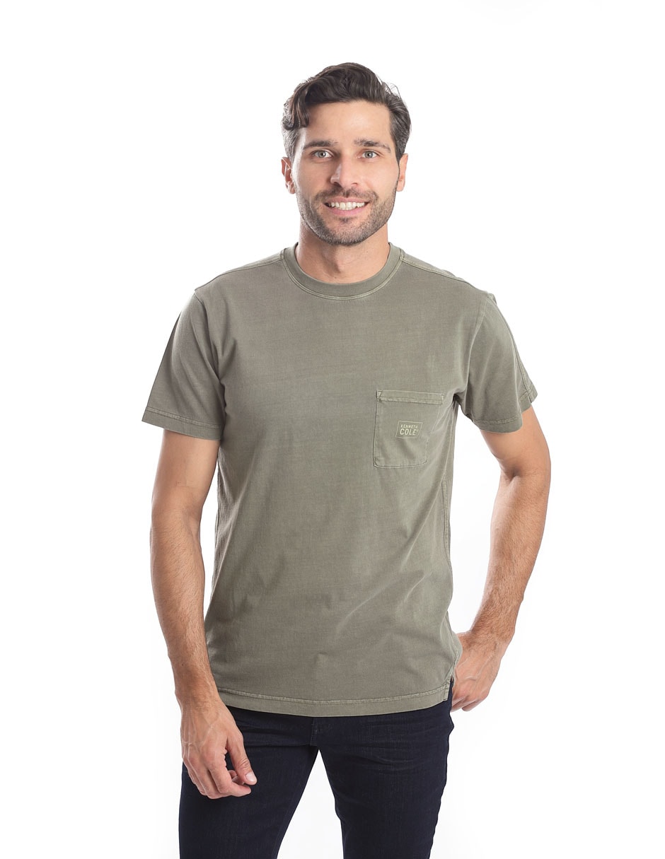 Playera Hombre Kenneth Cole Kcpv25cam66 Verde Algodón Casual $1,099