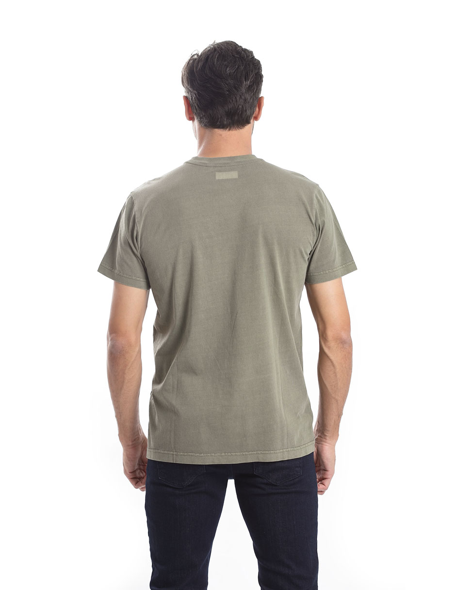 Foto 5 pulgar | Playera Hombre Kenneth Cole Kcpv25cam66 Verde Algodón Casual