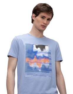 Foto 3 | Playera Regular Fit de Cuello Redondo Generra 218707 color Azul