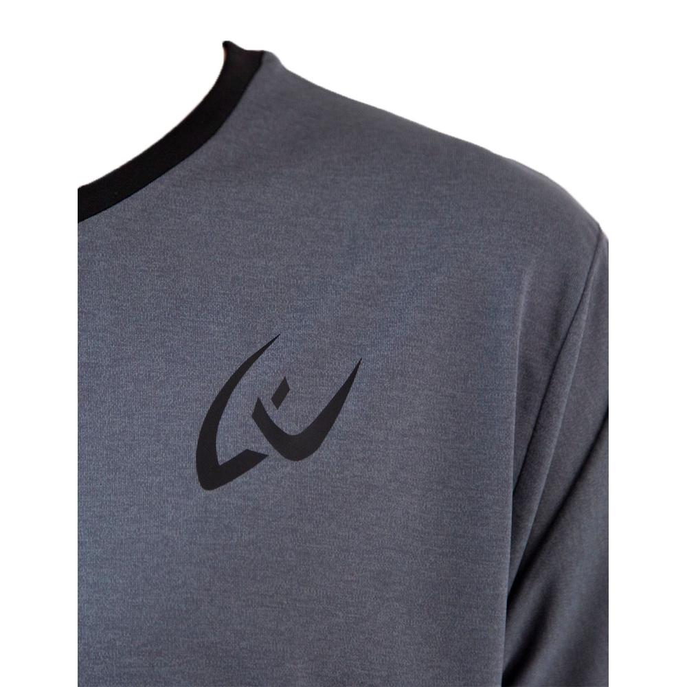 Foto 3 | Playera Deportiva para Hombre Leven Color Gris Con Tecnología Fast Sec Y Protección Uv