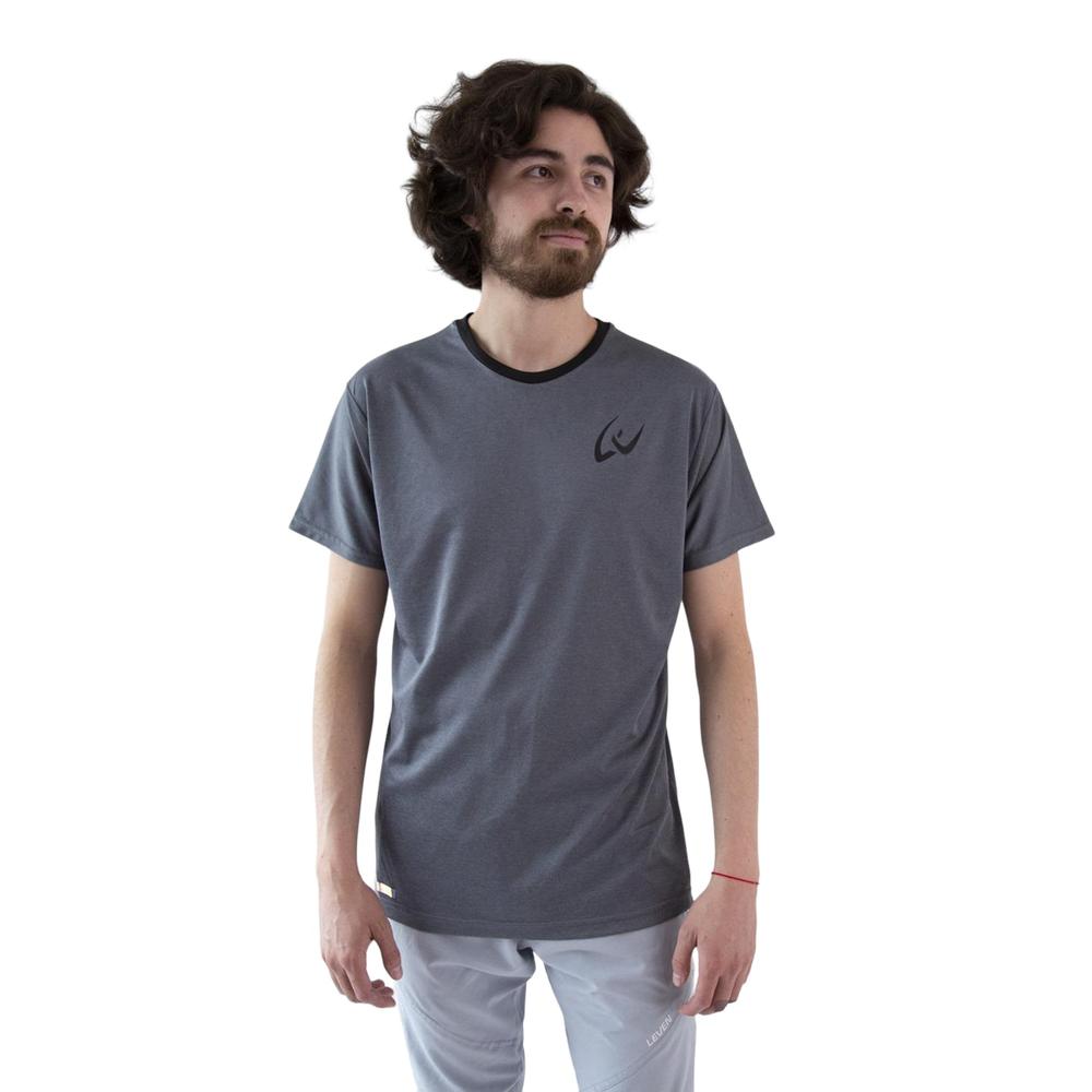 Foto 5 pulgar | Playera Deportiva para Hombre Leven Color Gris Con Tecnología Fast Sec Y Protección Uv