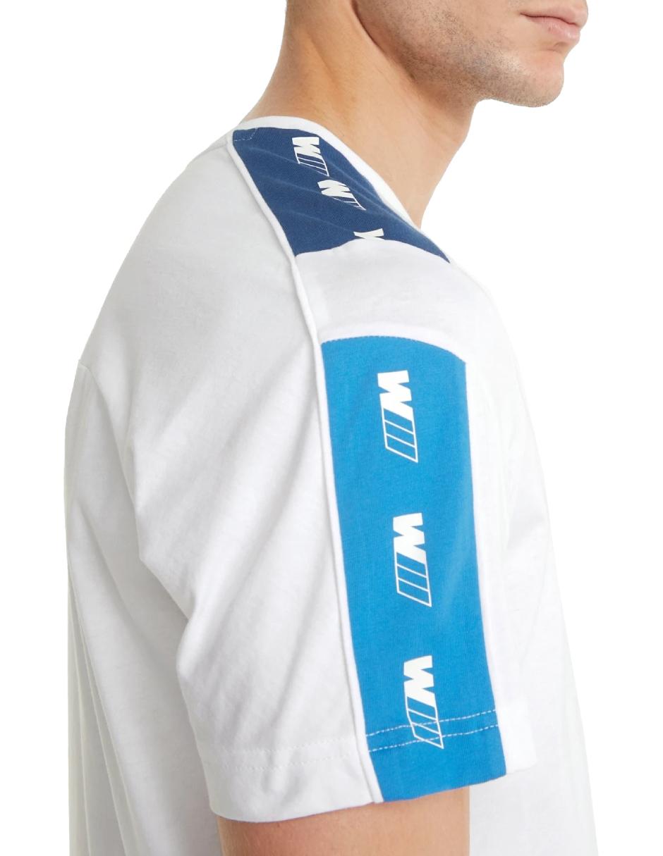 Foto 4 pulgar | Playera Puma Blanca para Hombre - BMW Motorsport T7