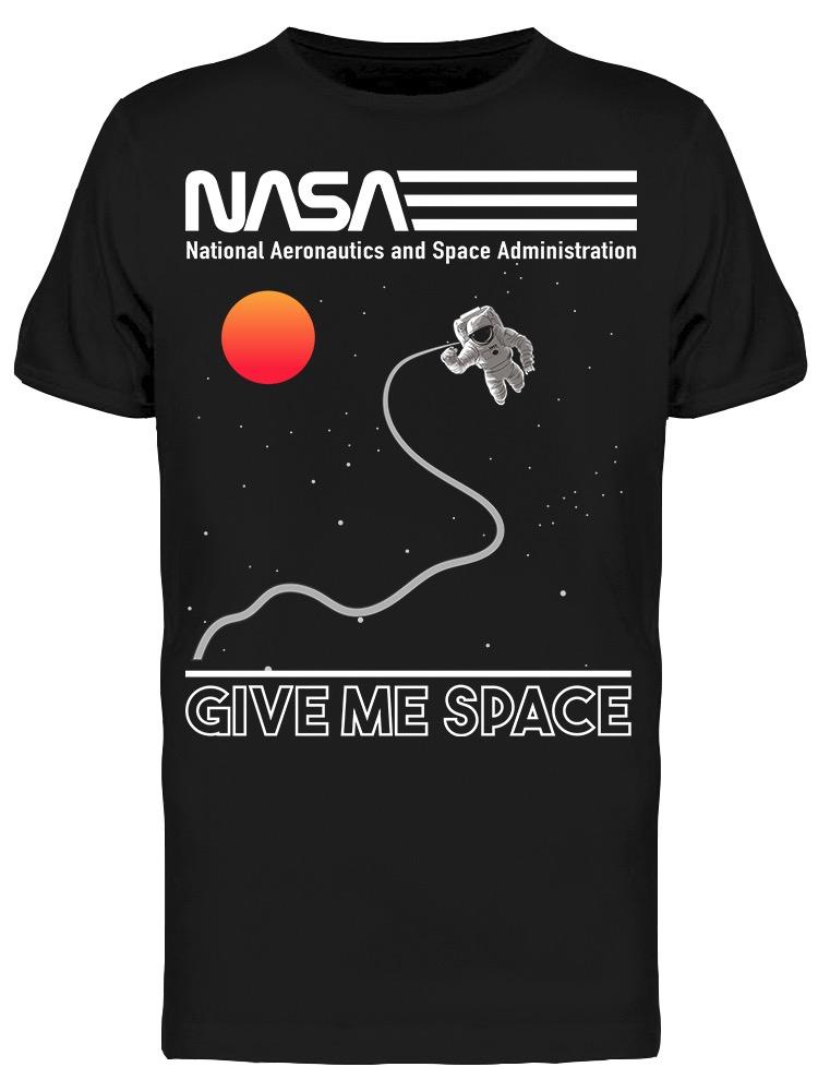 Foto 2 pulgar | Playera Nasa para Hombre Dame Espacio SmartPrintsInk color Negro