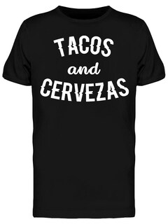 Foto 1 | Playera Smartprintsink color Negro para Hombre Tacos y Cervezas