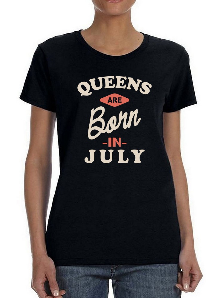 Foto 2 pulgar | Playera Smartprintsink para Mujer - Las Reinas Nacen en Julio