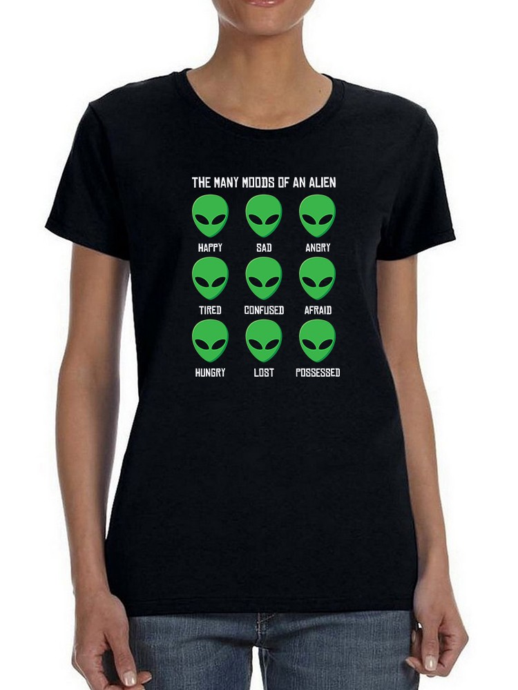 Foto 2 pulgar | Playera Smartprintsink para - Mujer Estados De Humor De Un Alien