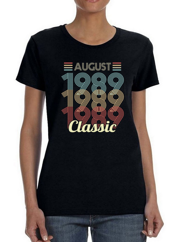 Playera Smartprintsink Mujer Clasico De Agosto 1989