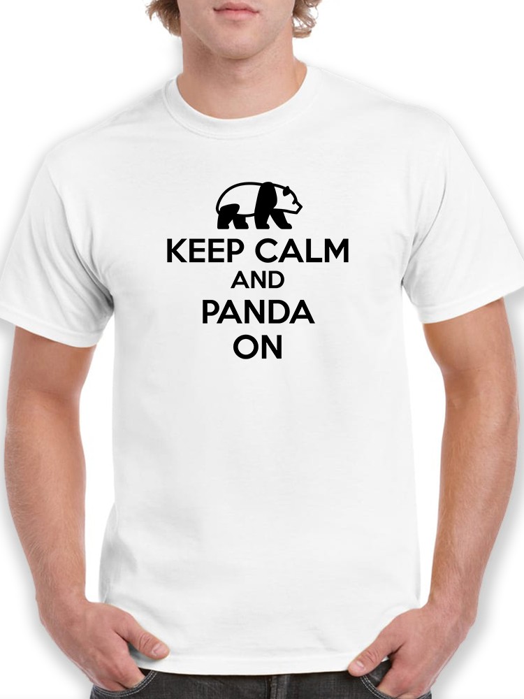 Foto 2 pulgar | Playera Smartprintsink para Hombre - Mantén La Calma Y Se Un Panda