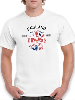Foto 1 | Playera Smartprintsink para Hombre - Inglaterra. León Leal Por Siempre.