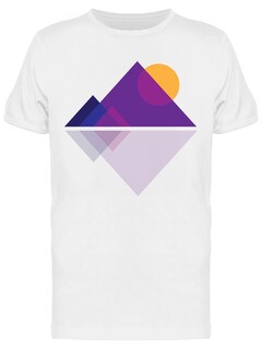 Foto 1 | Playera Smartprintsink para Hombre - Arte Minimalista. Montañas y Sol