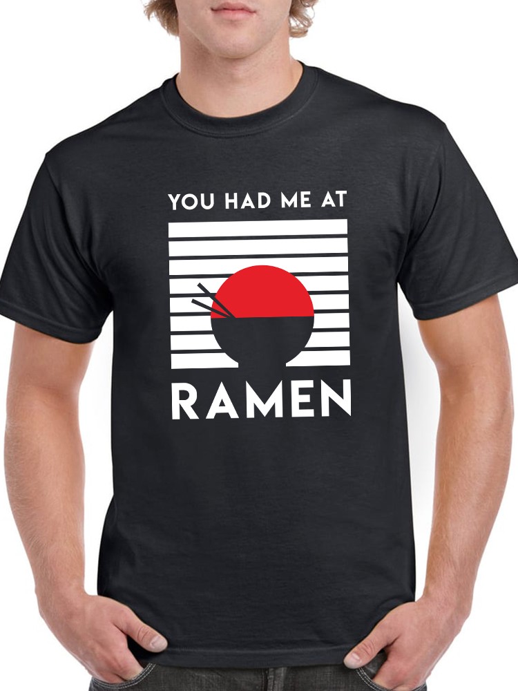 Foto 2 pulgar | Playera Smartprintsink color Negro para Hombre Me Convenciste con Ramen