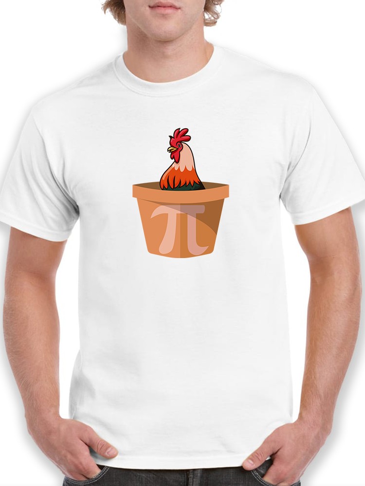 Playera Smartprintsink para Hombre - Ilustración Gallo En Maceta