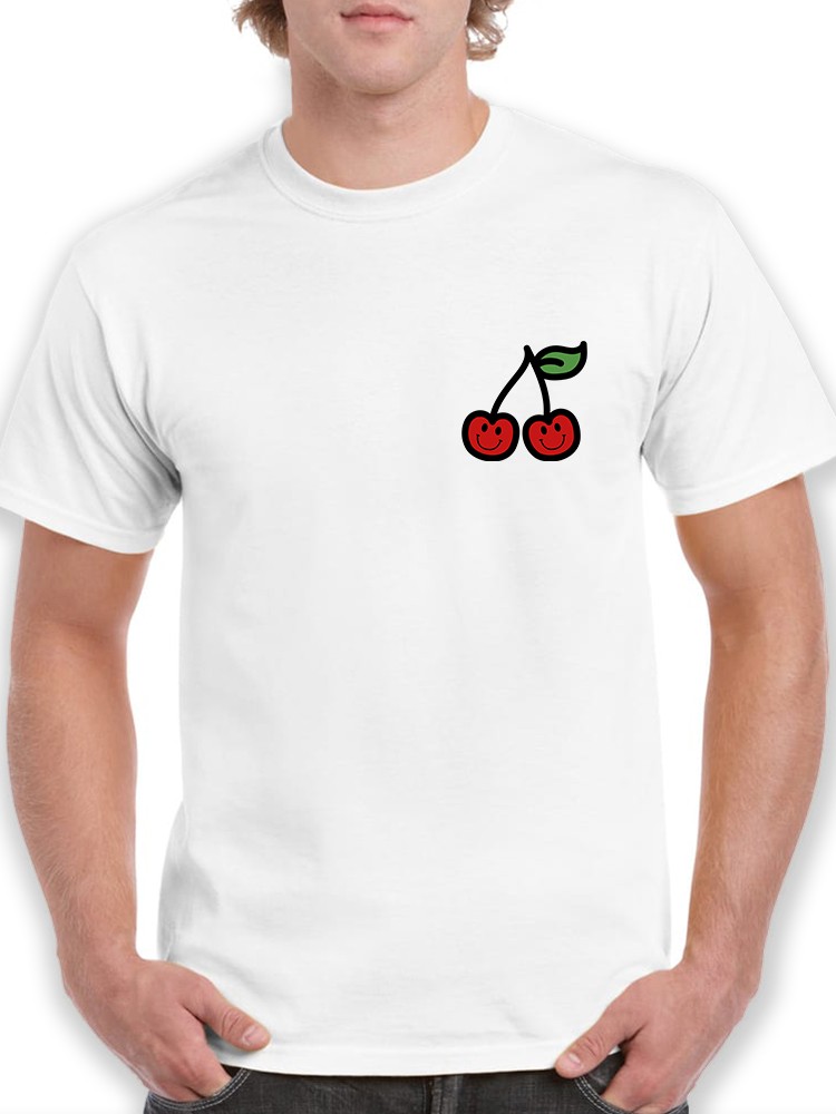 Playera Smartprintsink Cerezas color Blanco para Hombre