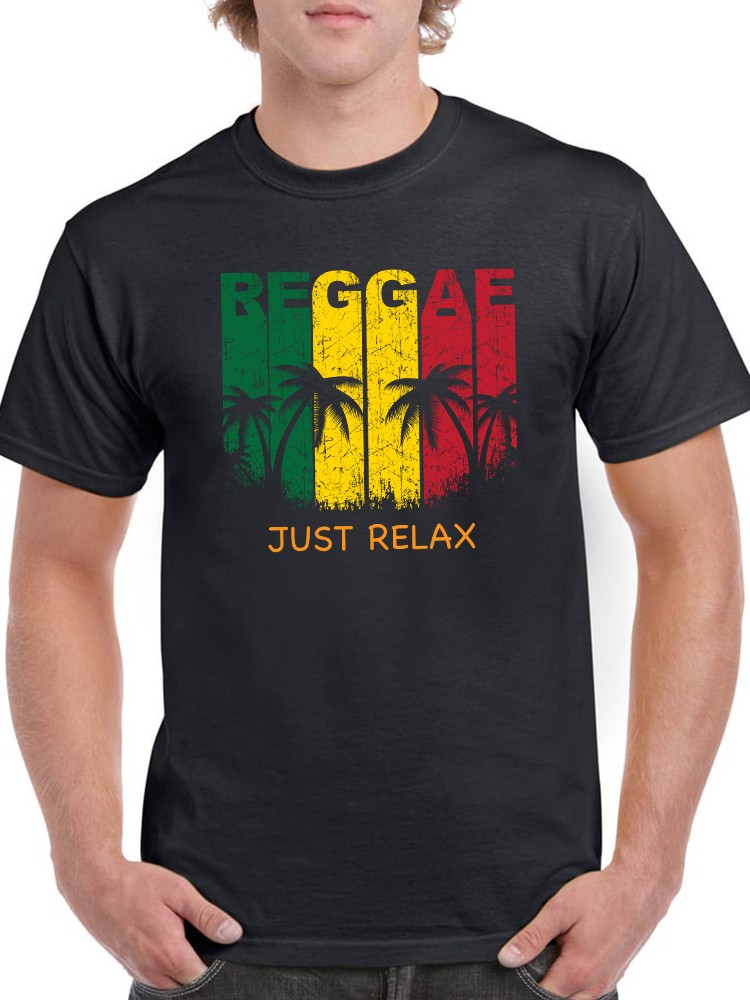 Playera Smartprintsink color Negro para Hombre Reggae Solo Relájate