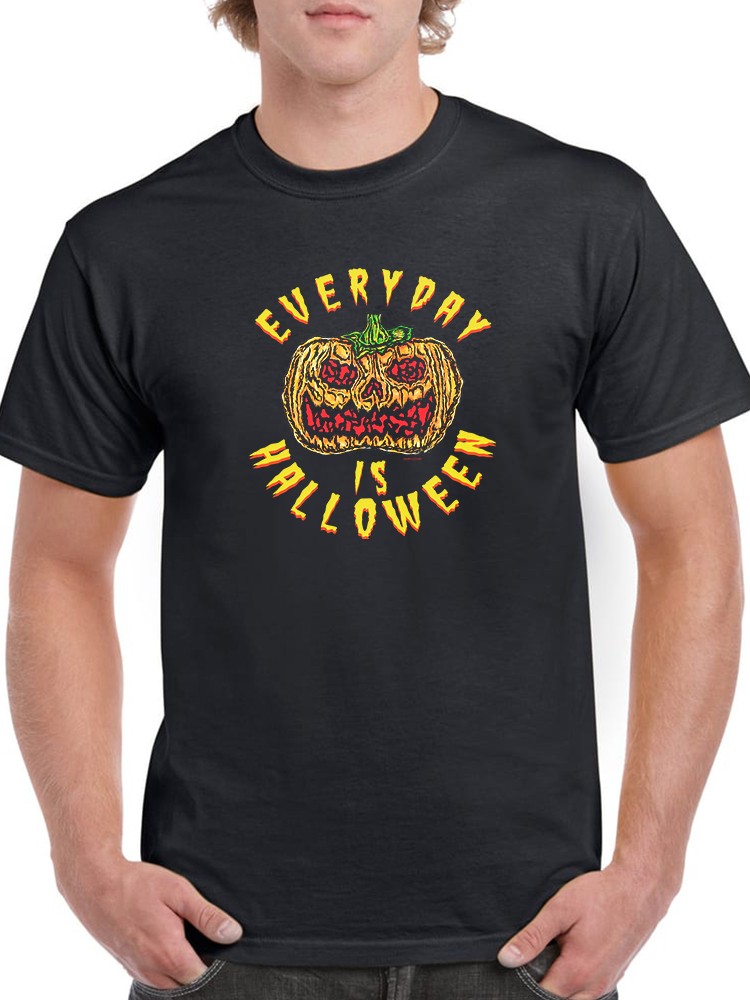 Playera Smartprintsink color Negro para Hombre Todos los Días son Halloween