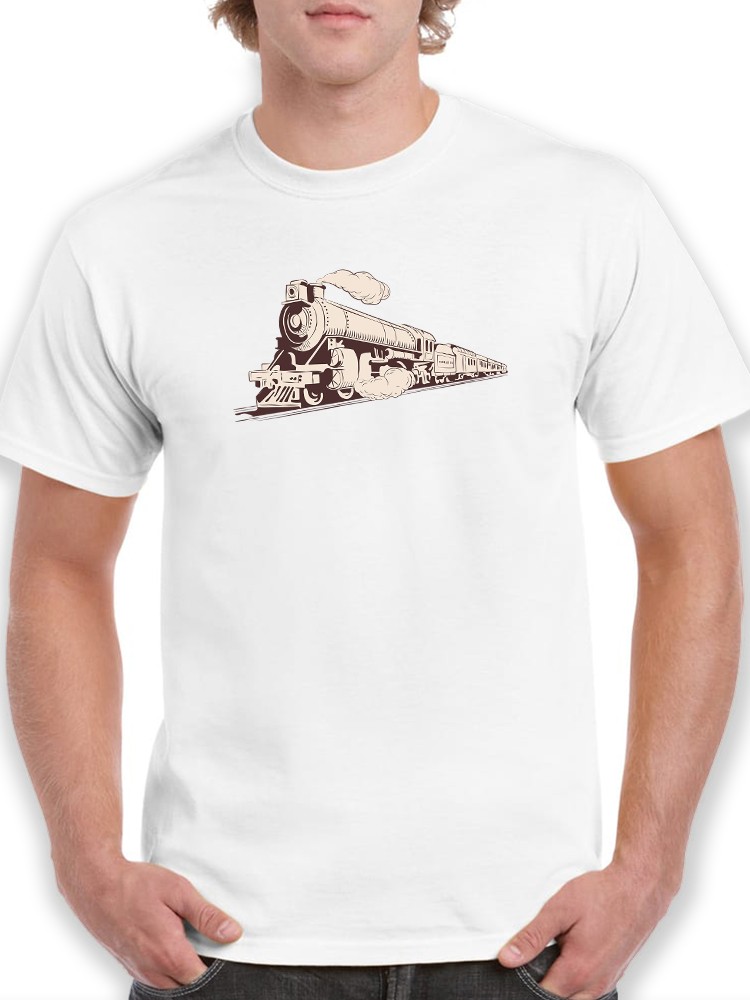 Playera Smartprintsink Hombre Ilustracion Tren De Vapor