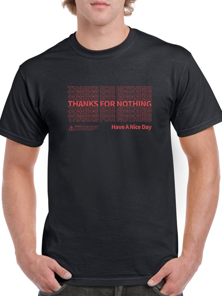 Playera Smartprintsink Hombre con Frase color Negro
