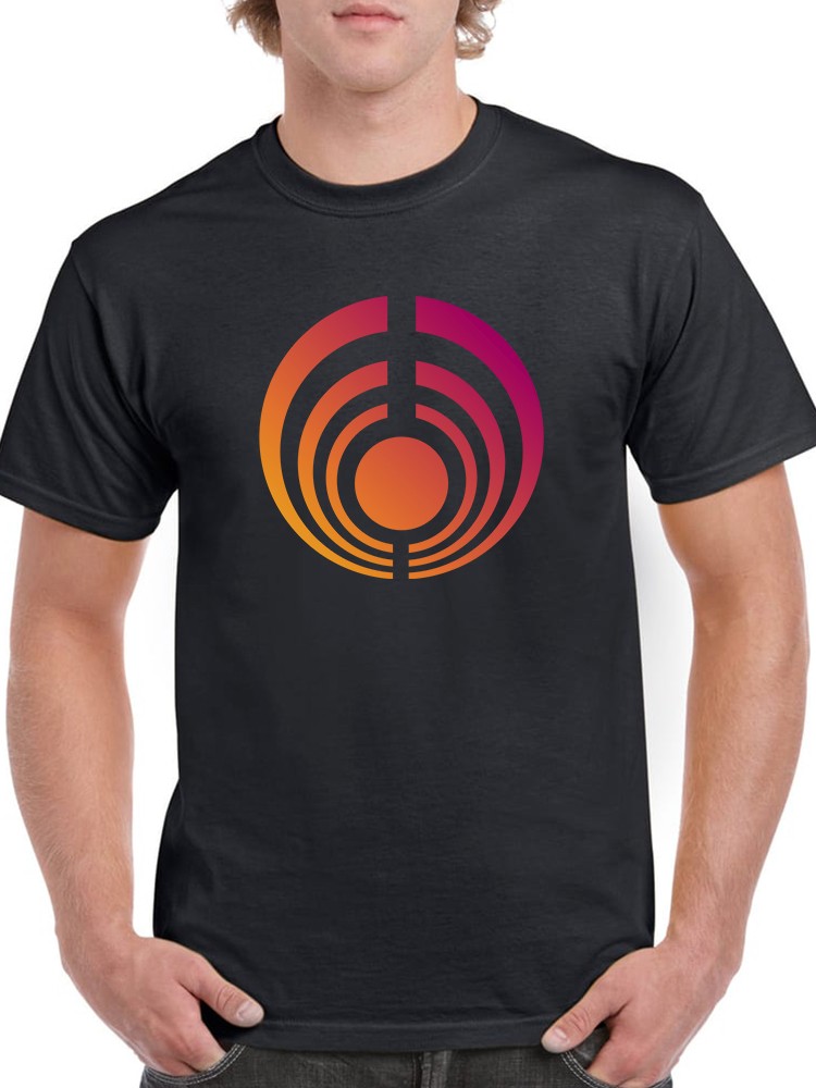 Playera Smartprintsink para Hombre - Ilustración Abstracta. Aros Multicolor.